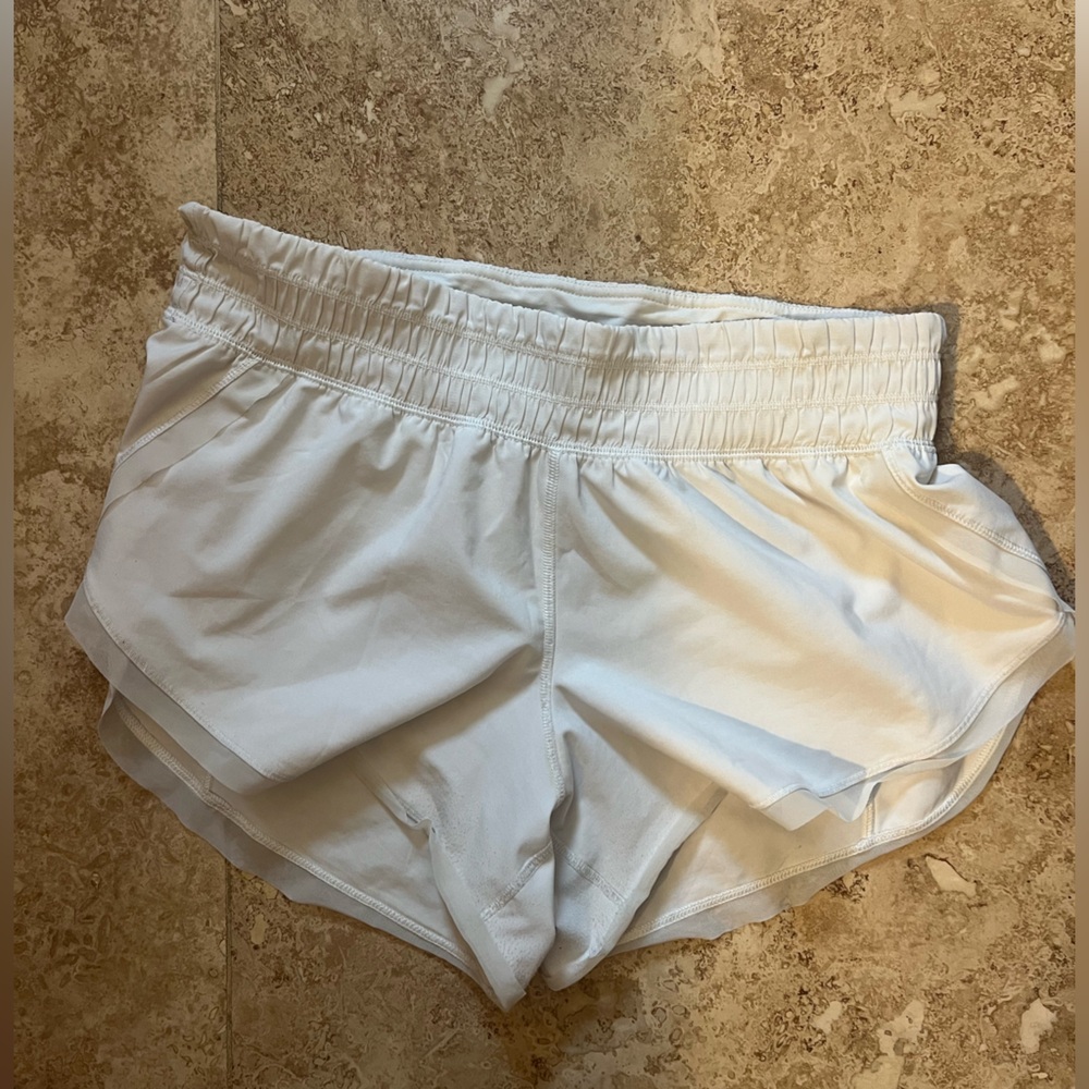 lululemon athletica White tracker shorts